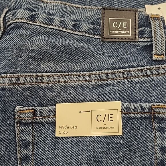 NWT Current/Elliott Wide Leg Crop - Bromes - Picture 9 of 10